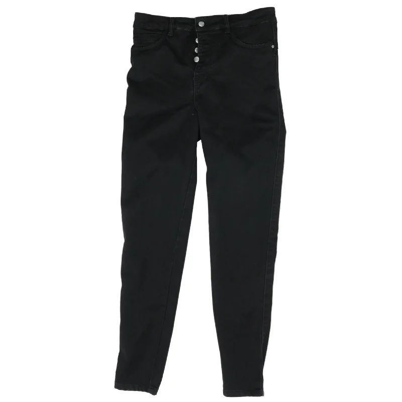 Black Solid Jeans