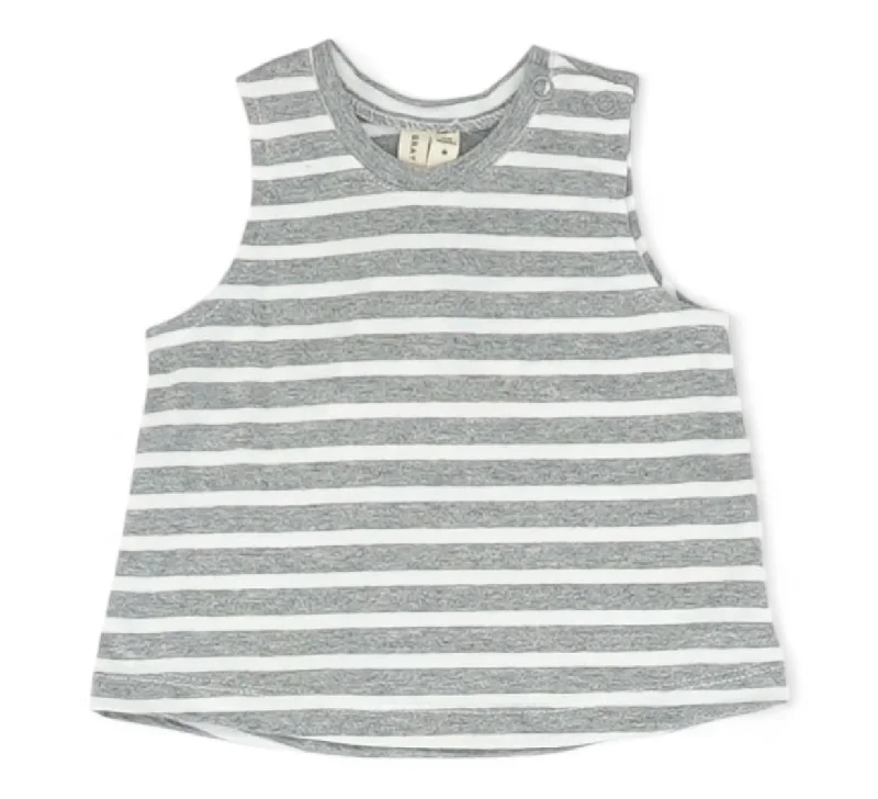 Gray Striped Tank