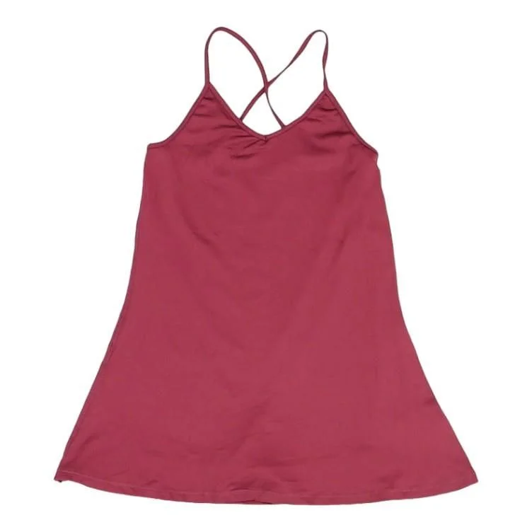 Burgundy Solid Mini Dress