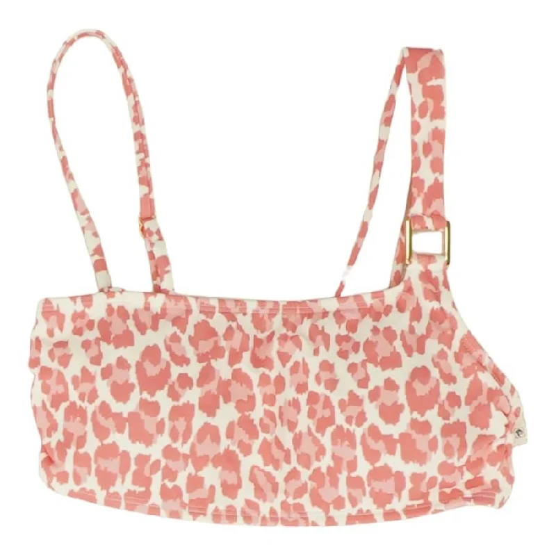 Pink Animal Print Swim Top