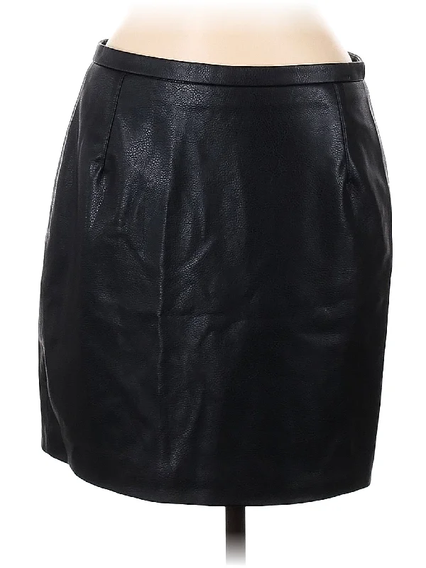 Faux Leather Skirt