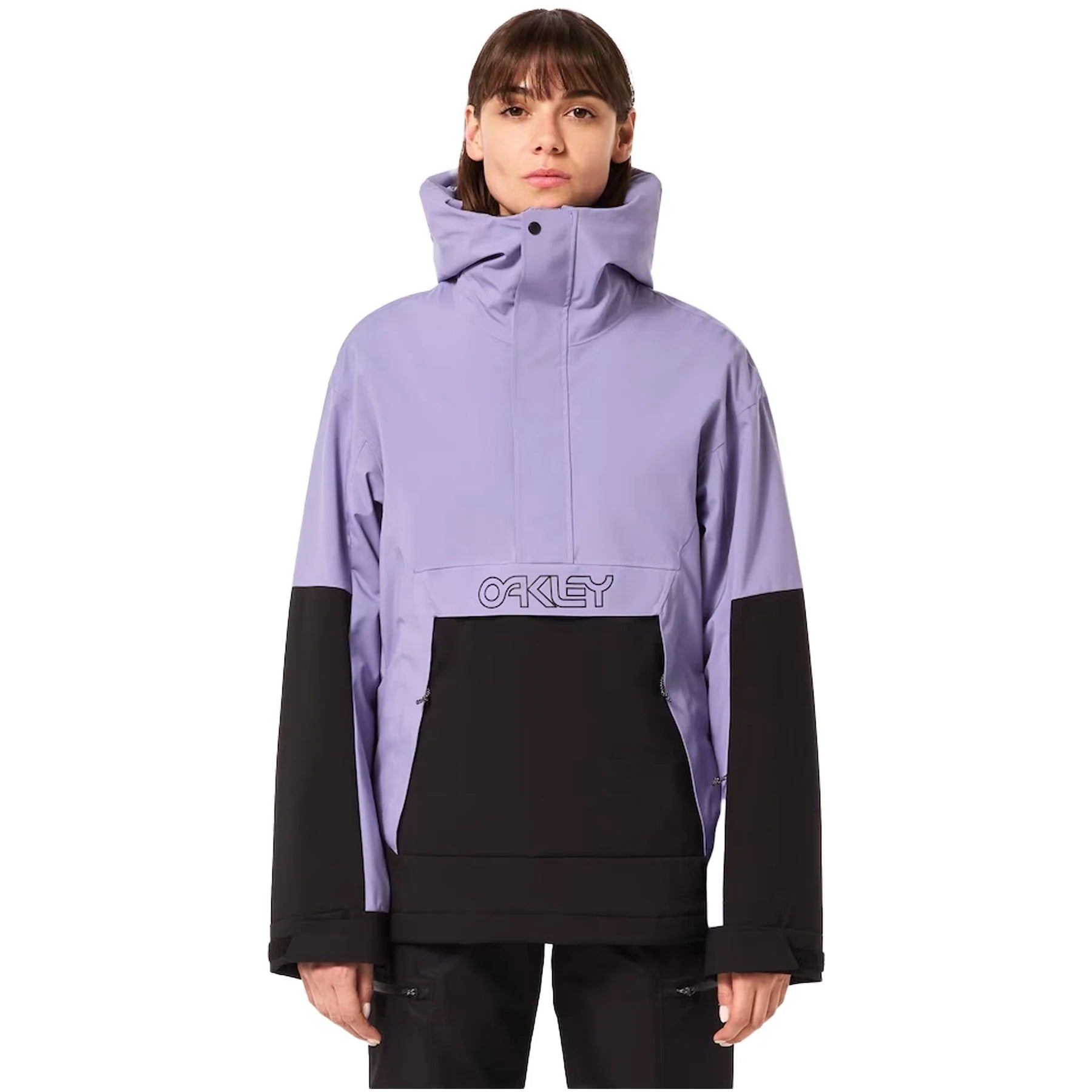 OAKLEY Women's TNP TBT Insulated Anorak Snow Jacket Blackout/New Lilac 2025