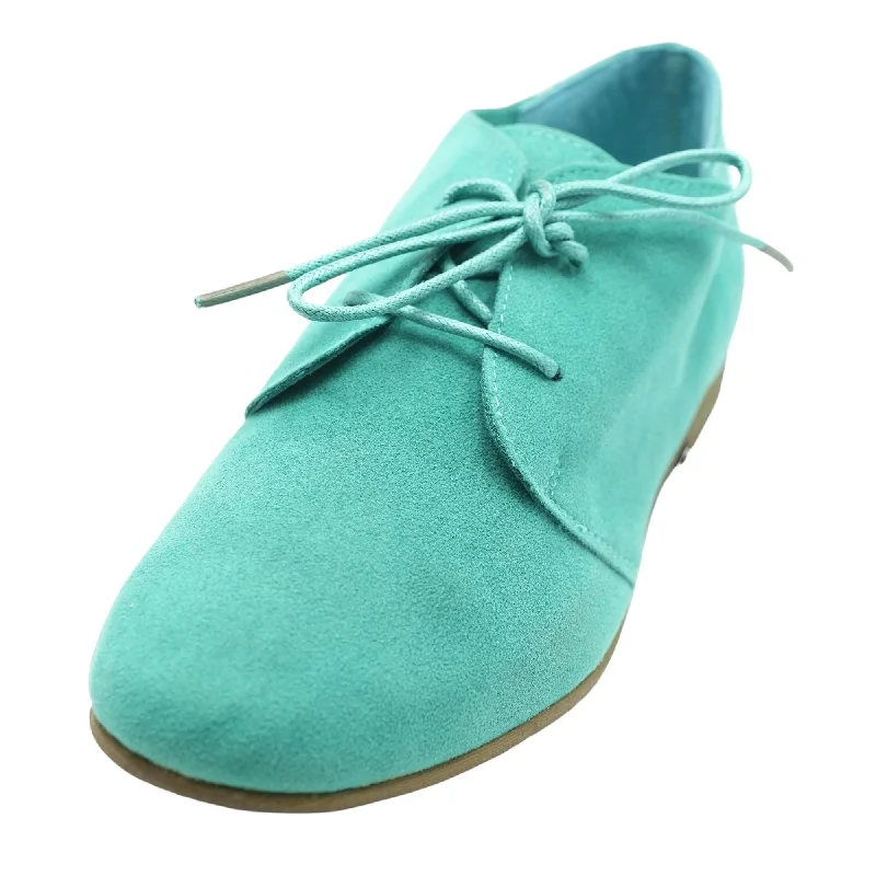 Sandy Oxfords Green Low Top Athletic Shoes