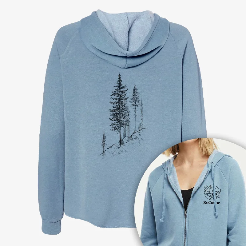 Cliffside Pines - Women's Cali Wave Zip-Up Sweatshirt