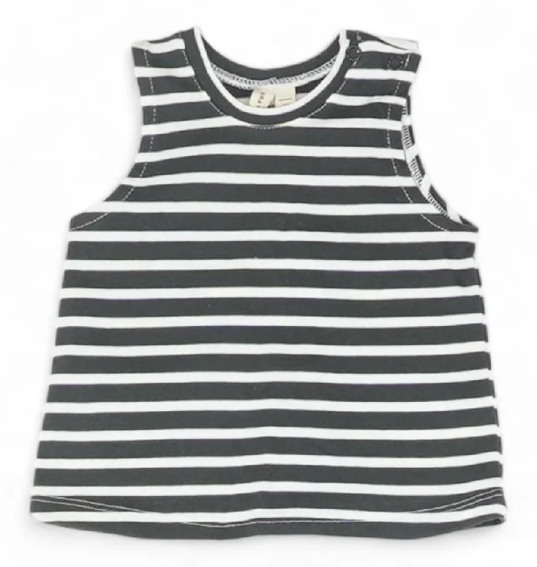 Charcoal Striped Tank