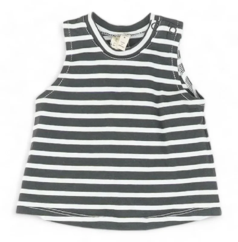 Charcoal Striped Tank