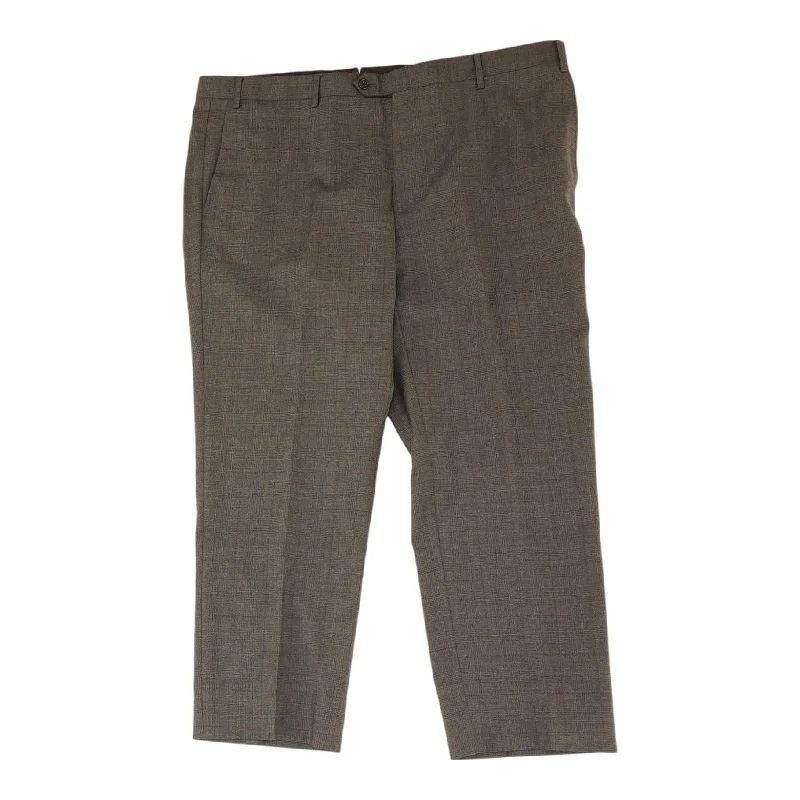 Charcoal Solid Dress Pants