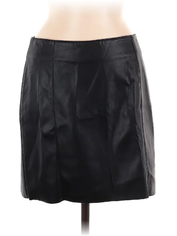 Faux Leather Skirt